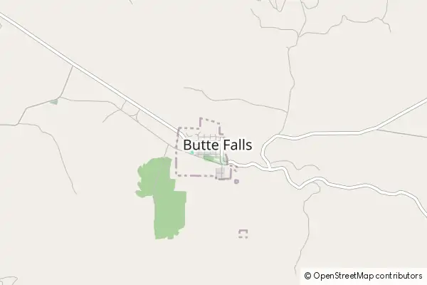 Karte Butte Falls