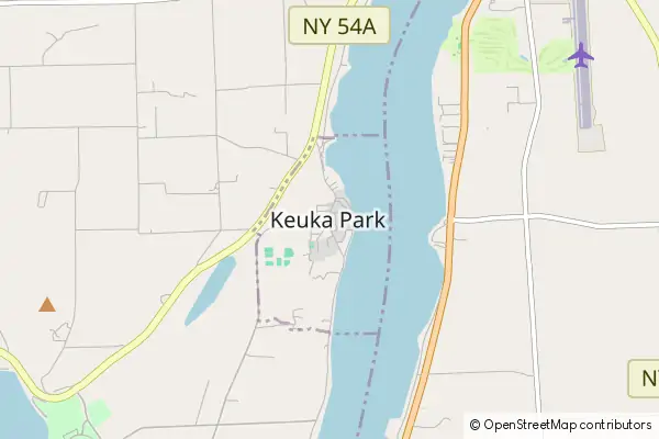 Karte Keuka Park