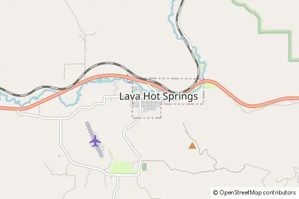 Karte Lava Hot Springs