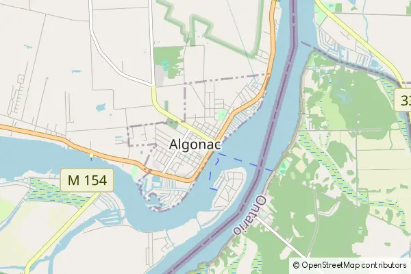 Karte Algonac