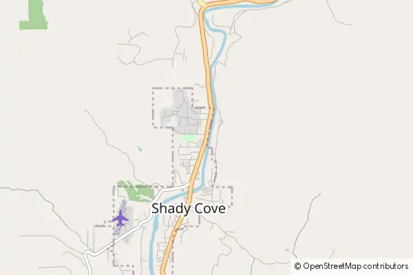 Karte Shady Cove