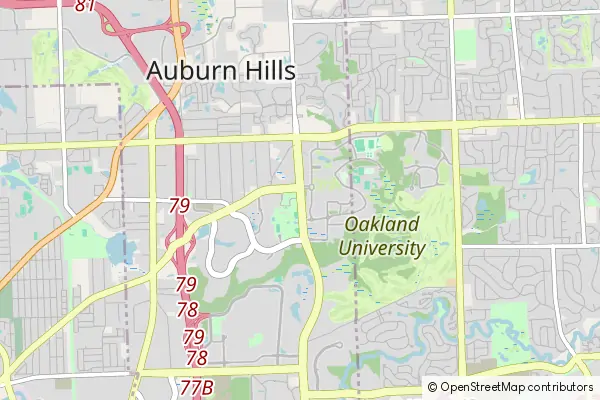 Karte Auburn Hills