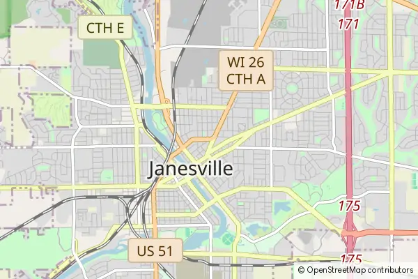 Karte Janesville