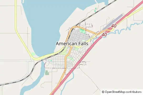 Karte American Falls