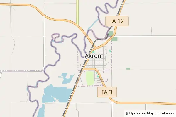 Karte Akron