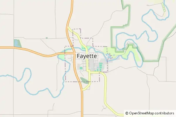 Karte Fayette