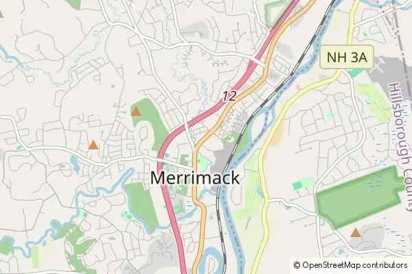 Karte Merrimack