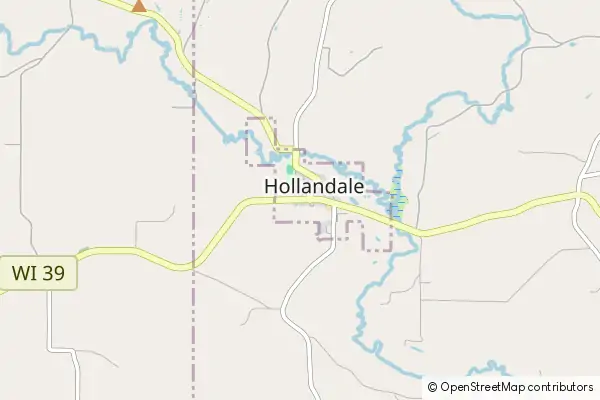 Karte Hollandale