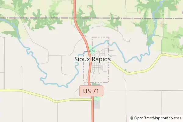 Karte Sioux Rapids