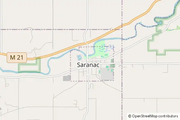 Karte Saranac