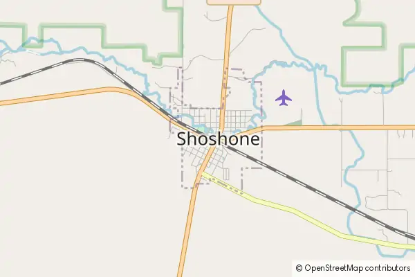 Karte Shoshone