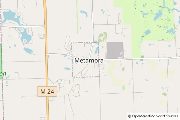 Karte Metamora