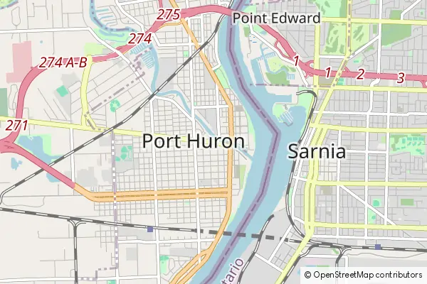 Karte Port Huron