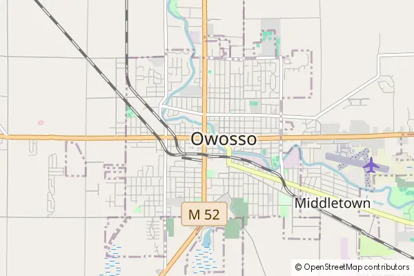 Karte Owosso