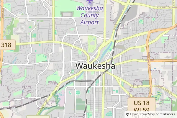 Karte Waukesha