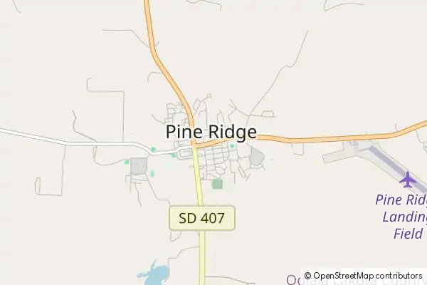 Karte Pine Ridge