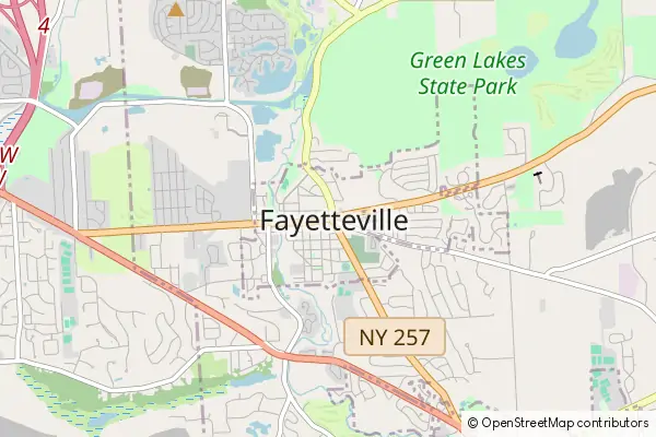 Karte Fayetteville