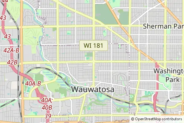 Karte Wauwatosa