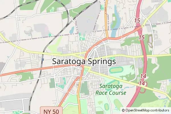 Karte Saratoga Springs