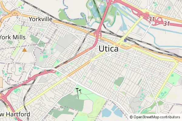 Karte Utica