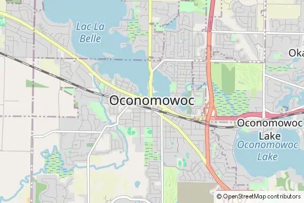 Karte Oconomowoc