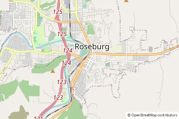 Karte Roseburg