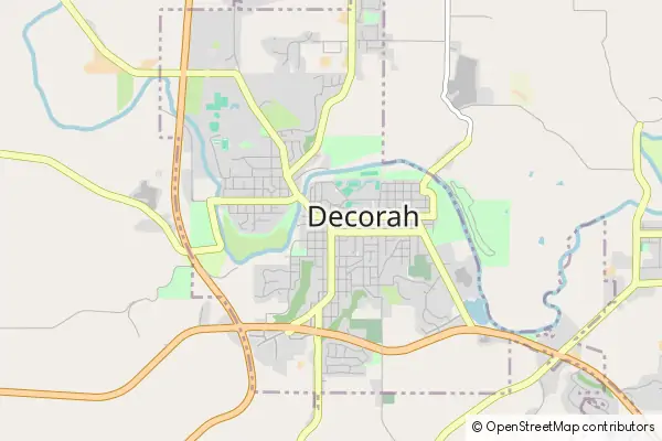 Karte Decorah