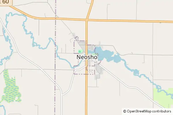 Karte Neosho