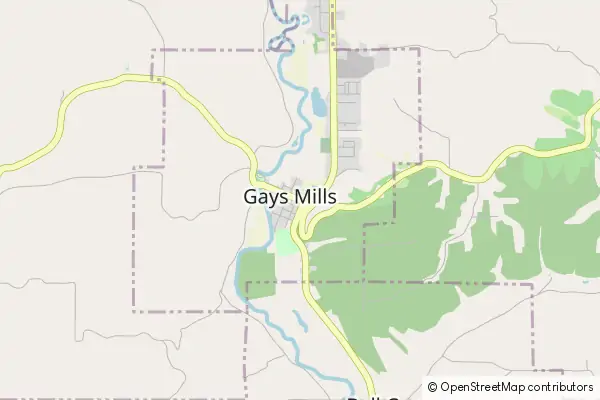 Karte Gays Mills