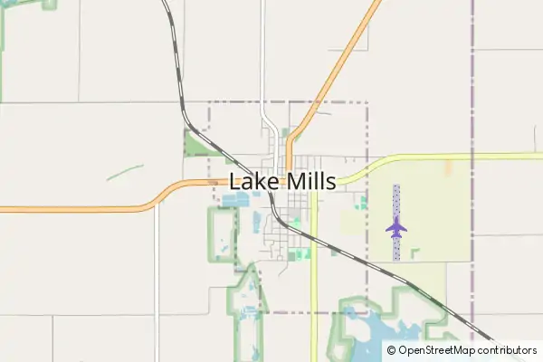 Karte Lake Mills