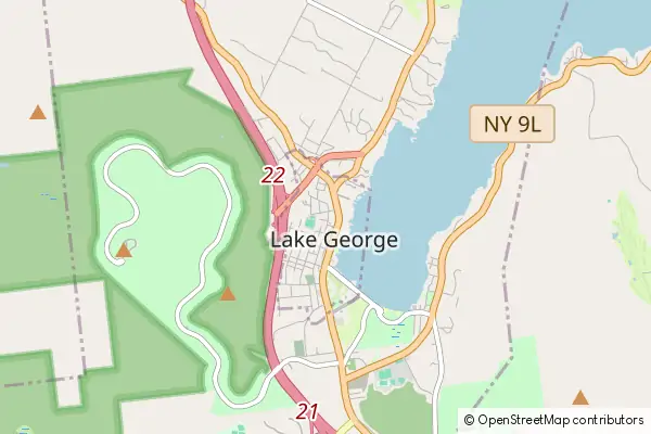 Karte Lake George