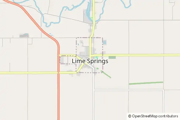 Karte Lime Springs