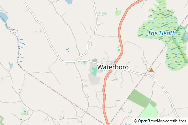 Karte Waterboro