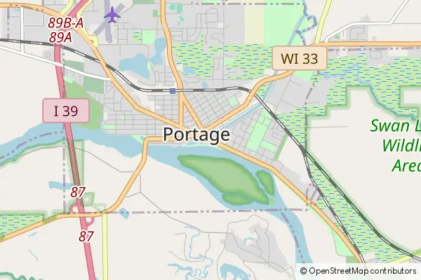 Karte Portage