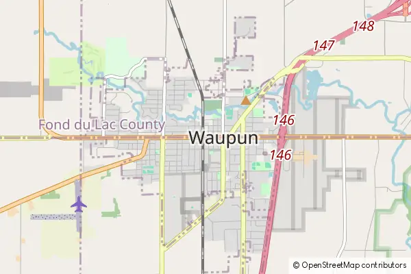 Karte Waupun