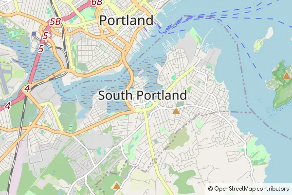 Karte South Portland