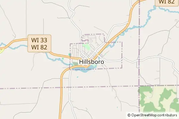 Karte Hillsboro