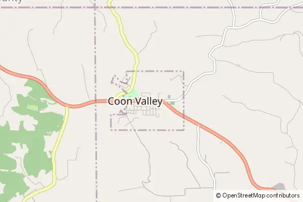 Karte Coon Valley