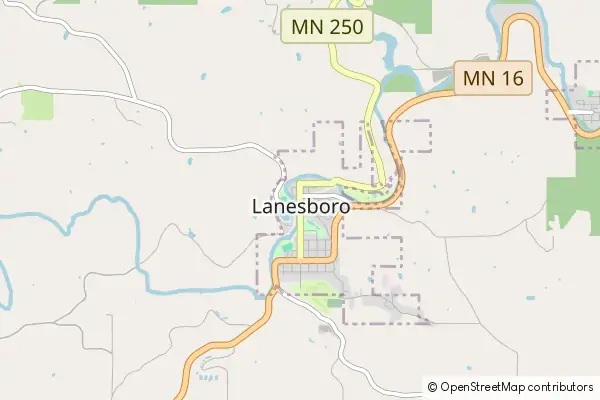 Karte Lanesboro