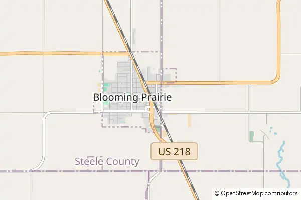 Karte Blooming Prairie