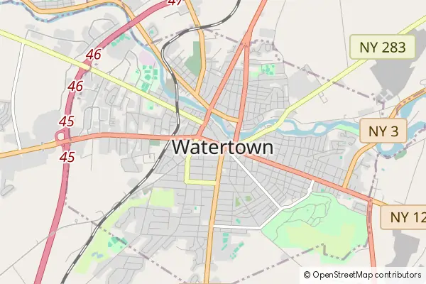 Karte Watertown