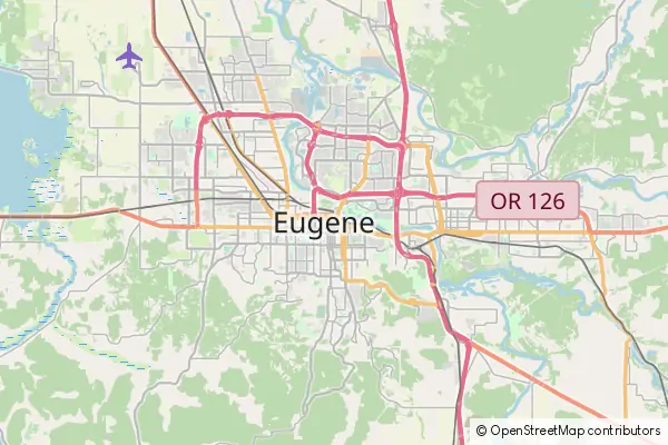 Karte Eugene