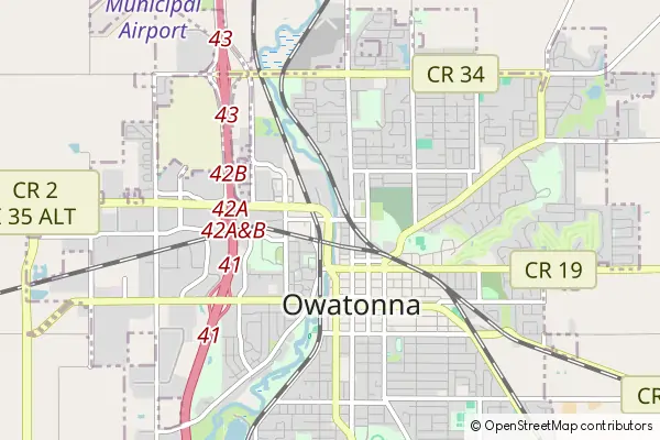 Karte Owatonna