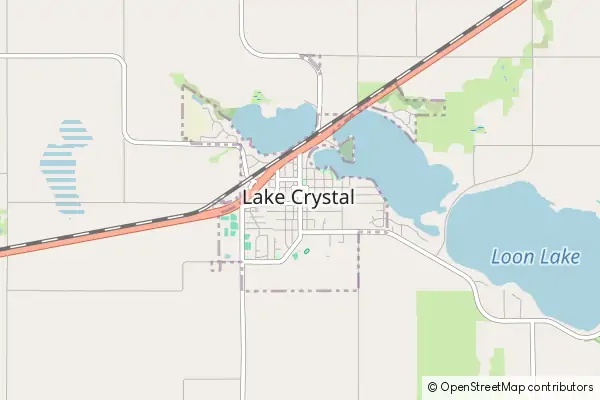 Karte Lake Crystal