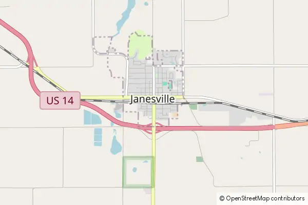 Karte Janesville