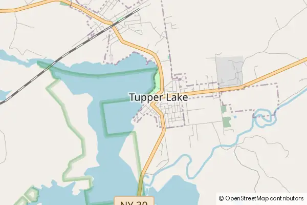 Karte Tupper Lake