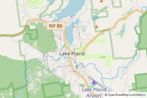 Karte Lake Placid