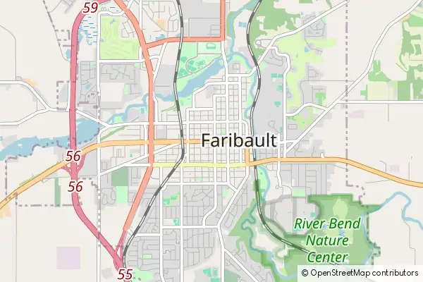 Karte Faribault