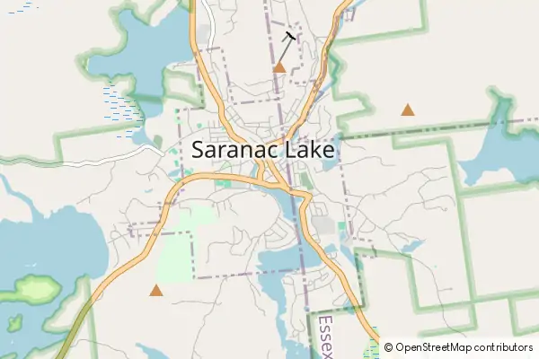 Karte Saranac Lake