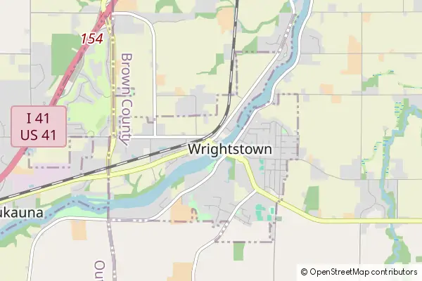 Karte Wrightstown